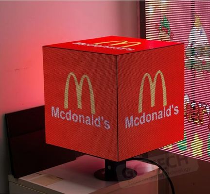 Forma circolare Servizio frontale Commerciale LED Display 1R1G1B Pixel con protezione IP31