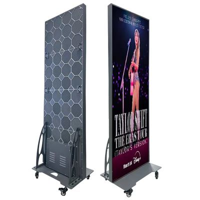 Centro commerciale 640x1920mm P2.5 Poster Display LED Controllo wireless per la pubblicità