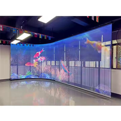 P3.9-7.8 Display LED trasparente all'interno a colori completi con alta luminosità
