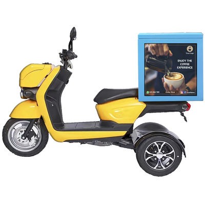 Display della scatola di consegna a LED, schermo della scatola da asporto, cartellone della scatola da asporto LED con modello P2.5 per moto